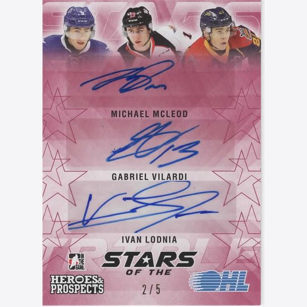 2016-17 Samlarbild ITG Heroes and Prospects Stars of the OHL Autographs Red #SO02