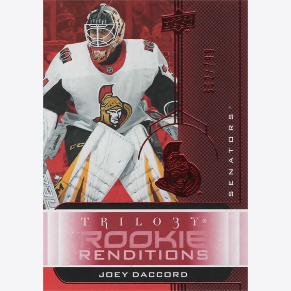 2019-20 Collecting Card Upper Deck Trilogy Rookie Renditions #RR29 
