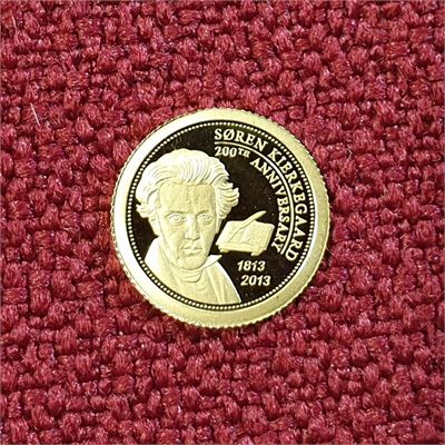 USA 2013 Coin PALAU. 1 Dollar Søren Kierkegaard