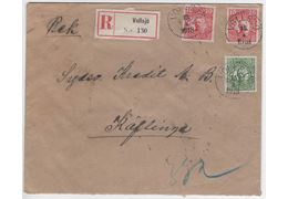 Sweden 1918 Cover F79+82