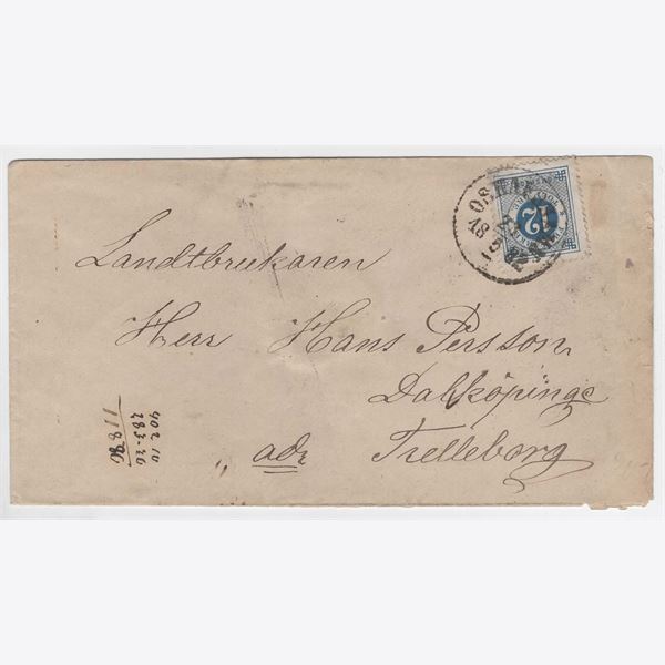 Sweden 1882 Cover F32