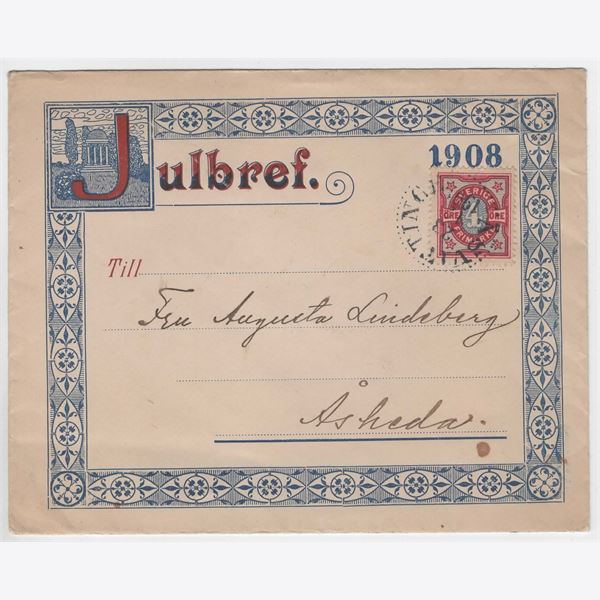 Sweden 1908 Cover F64