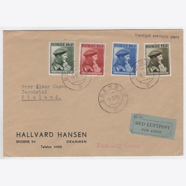 Norway 1946 Cover F347-50