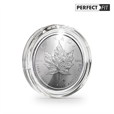 Leuchtturm BESTÄLLNINGSVARA Ultra Perfect Fit. 1 oz Maple Leaf silver