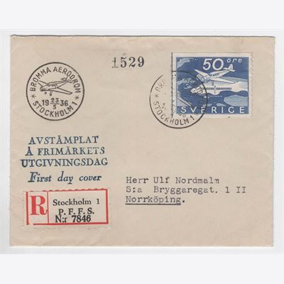 Sweden 1936 Cover F258