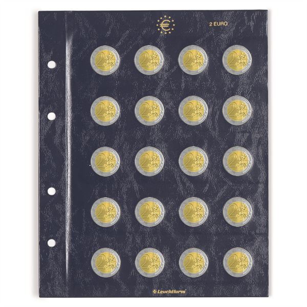 Leuchtturm VISTA euro myntblad 2 pack